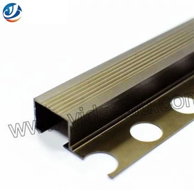 Aluminiowe profile wykończenia płytek
